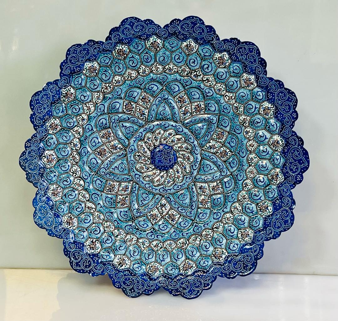 بشقاب مینا برجسته اعلا