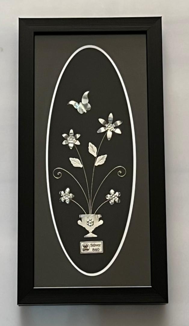 تابلو نقره گل