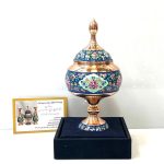 شکلاتخوری پایه دار مس و پرداز صنایع دستی ترنج