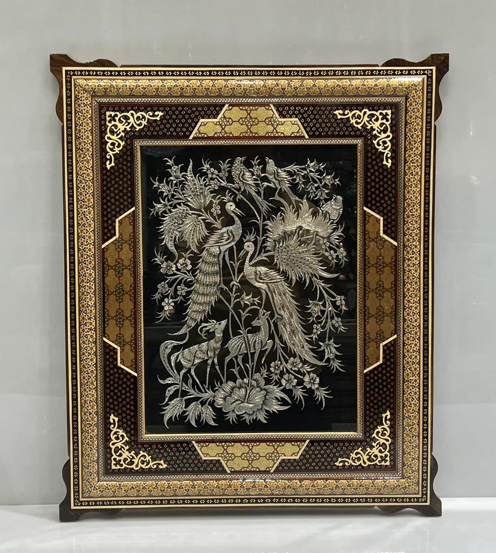 تابلو قلمزنی طرح سیمرغ